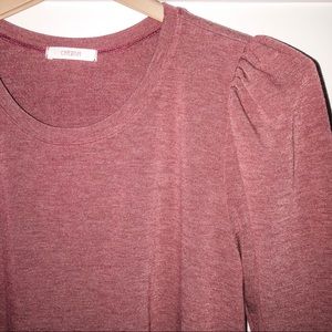 Cherish: 3/4 puff sleeve top